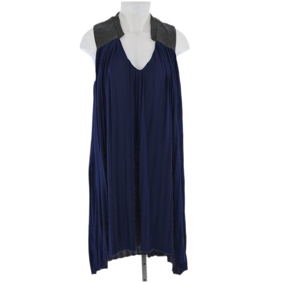 Anna Catherine Navy Sleeveless Lined Dress (M) - Picture 1 of 3